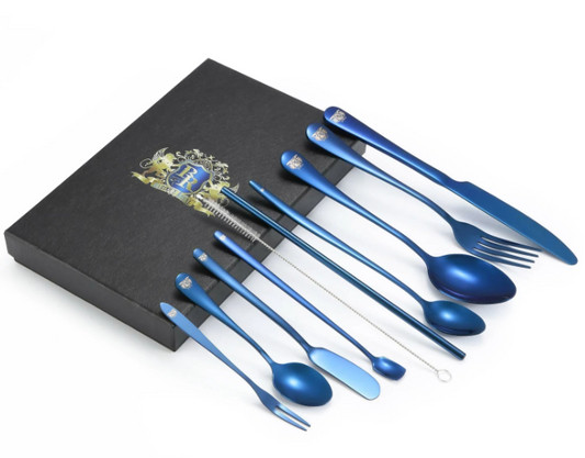 10-Piece Portable Travel Utensils Set - The Northern Experience