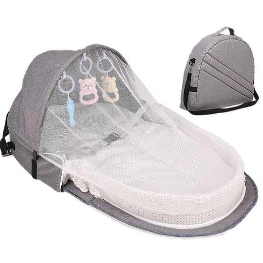 Baby Bed Travel  Sun Protection Mosquito Net With Portable Bassinet Baby Foldable Breathable Infant Sleeping Basket - The Northern Experience