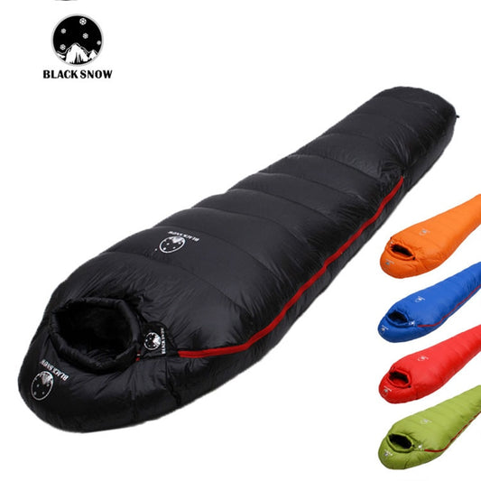 Black Snow Outdoor Camping Sleeping Bag Very Warm Down Filled Adult Mummy Style Sleep Bag 4 Seasons Camping Travel Sleeping Bag - The Northern Experience