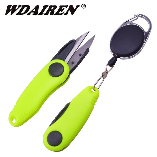 WDAIREN Quick Knot Tool Shrimp Shape Fold Fishing Scissors Telescopic Rope Kit Fishing Line Cutter Clipper Nipper Fishing Tackle - The Northern Experience
