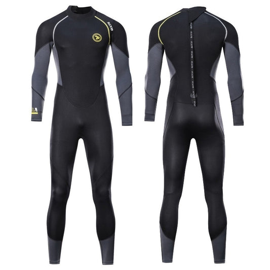 1.5mm Men's Long Wetsuit SBR Neoprene Material Warm Fleece Lining Outdoor Swimming Kayaking Surfing Drifting Wetsuit M-4XL