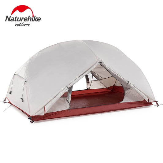 Naturehike Custom Mongar 1-2 Person Waterproof Double Layer Outdoor Tent Aluminum Rod Gray Ultralight Single Camping Tents Mat - The Northern Experience