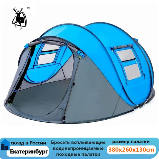 Outdoor Camping Tent Quick Automatic Opening Throw Pop Up Waterproof Hiking Large Space Mosquito Control Sun Protection Travel - The Northern Experience