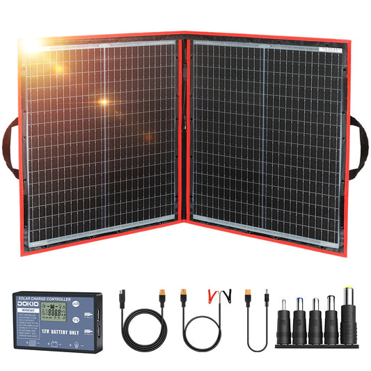 18V 80W Monocrystalline Folding Solar Kit With Controller Charge 12V For Home / Camping / RV Photovoltaic Solar Panel China - The Northern Experience