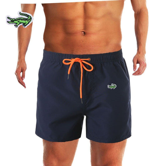 Shorts For Men Summer Men's Swimwear Shorts Brand Beachwear Sexy Swim Trunks Swimsuit Low Waist Breathable Embroidery Beach Wear