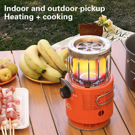Mini Gas Heater For Tent Portable Camping Stove Liquefied Gas Heater Cooker For Outdoor Ice Fishing Hiking 2000W High Power H6R6