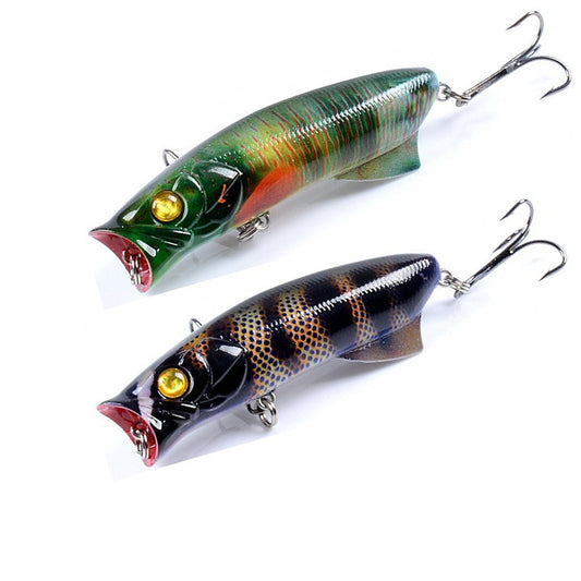 1pc Floathing Lure Topwater 3D Printed Popper Fishing Lure 7.8cm 11.5g Hard Bait Plastic Fishing Tackle Crankbait 7 Colors - The Northern Experience