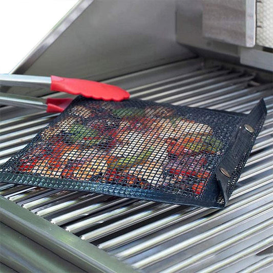 1pc Reusable Non-stick BBQ Grill Mesh Bag Barbecue Baking Isolation Pad Outdoor Picnic Camping BBQ Kitchen Tools - The Northern Experience