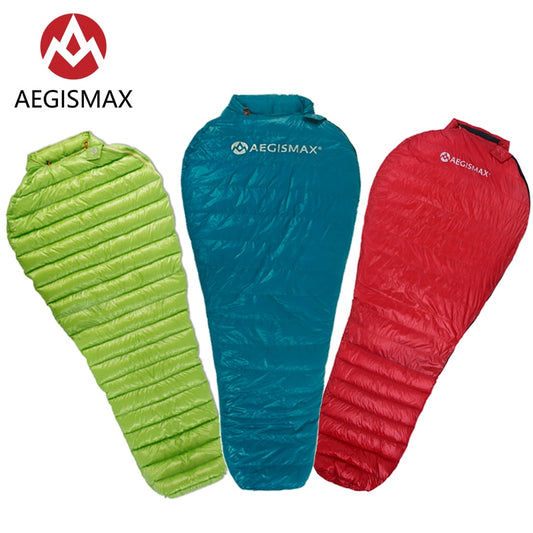 AEGISMAX Ultra-Light Adult Outdoor Camping Down Sleeping Bag Nylon Mummy Three Season Goose Down Sleeping Bag - The Northern Experience