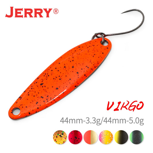 Jerry Virgo 1pc Area Trout Spoons Trolling Spoons High Quality Fishing Lures Freshwater Spinner Bait Matt Colors