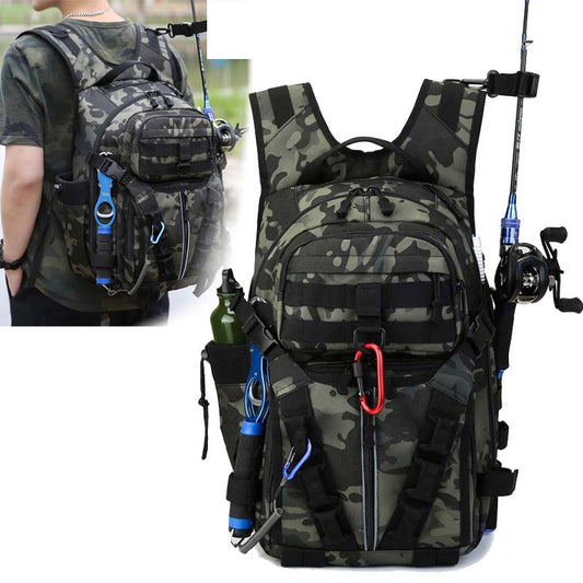 Fishing Lure Rod Box Bag Fishing Gear tackle Bags Climbing Backpack Military Tactical Men Bags Hiking Shoulder Bag New XA308A